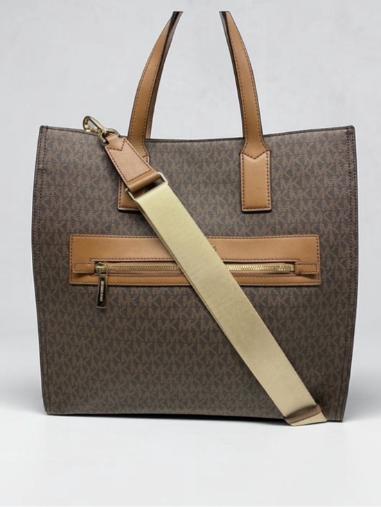 Michael Kors Handbags - Michael Kors Large North South Tote Bag Canvas Leather